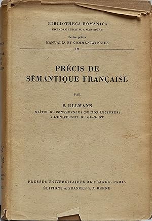 Précis de sémantiques française