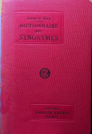Dictionnaire des synonymes