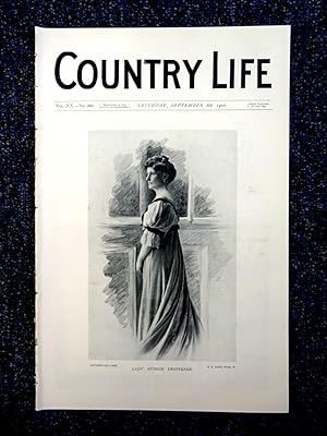 Country Life Magazine. No. 505, 8th September 1906. Lady Arthur Grosvenor, Beningbrough Hall York...