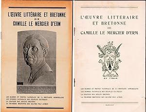 L'OEuvre littéraire et bretonne de Camille Le Mercier d'Erm