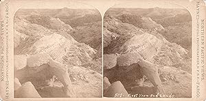 FIRST VIEW OF BAD LANDS (Stereoview)