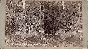 INSPIRATION POINT, CLEAR CREEK CANON (albumen stereoview)