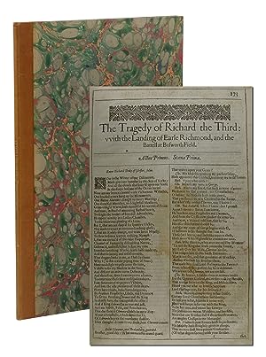 The Tragedy of Richard the Third: with the Landing of Earle Richmond, and the Battell at Bosworth...