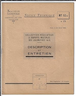 notice technique MT 52c N°24 20 février 1956