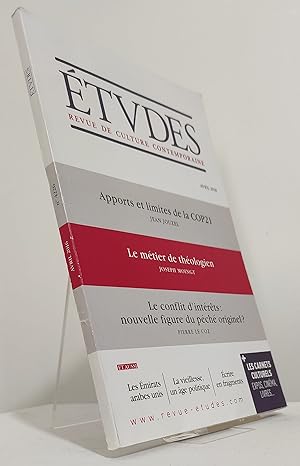 Études. Revue de culture contemporaine. Avril 2016