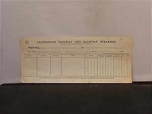 Caledonian Railway and Loch-Tay Steamers - Unused Goods Way-bill (1900s)