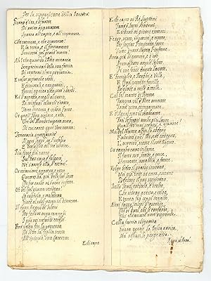 "Per la soppressione della Società". Manuscript copy of ten anti-Jesuit poems.