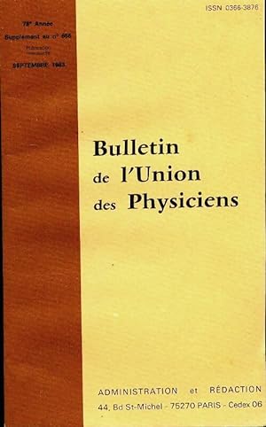 Sciences physique C et E Bac 1983 - Collectif
