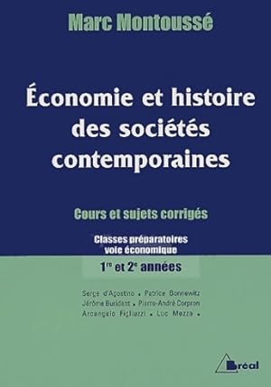Economie et histoire des soci t s contemporaines - Marc Montouss 
