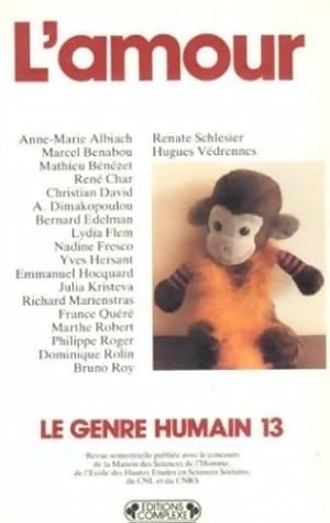 Genre humain n?13 : L'amour - Anne-Marie Albiach