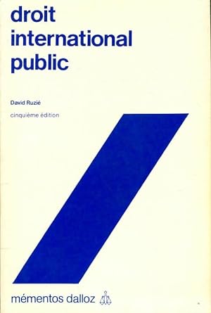 Droit international public - David Ruzie