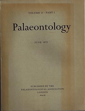 Volume 15, Part 2: PALAEONTOLOGY, June 1972