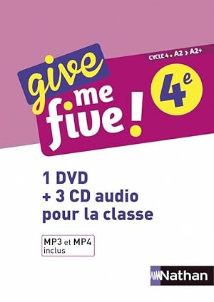 give me five ! : anglais ; 4e ; 1 DVD + 3 CD audio pour la classe (édition 2017)