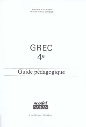 grec ; 4ème, niveau 1 ; guide pedagogique