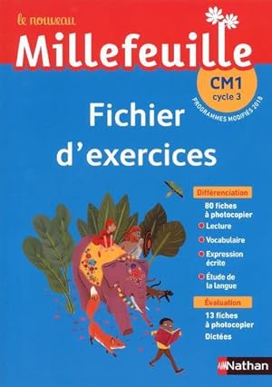 MILLE-FEUILLES : français ; fichier d'exercices ; CM1 (édition 2019)