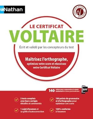 le certificat Voltaire (édition 2018)