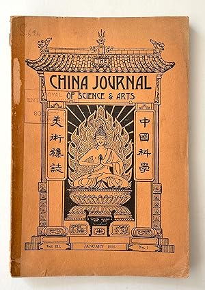 China Journal of Science and Arts, Vol 3, Issue 1 (January 1925) to Vol 3, Issue 9 (September 1925)
