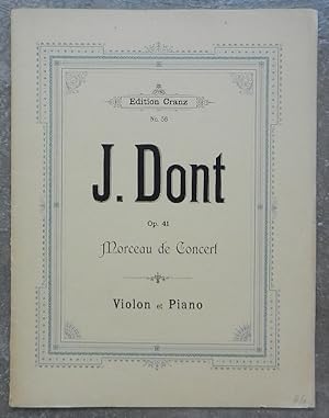 Morceau de concert. Op. 41. Violon et piano.