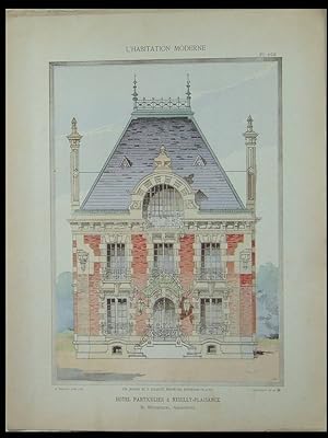 L'HABITATION MODERNE n°28 1914 - NEUILLY PLAISANCE, HOTEL PARTICULIER, BOURNIQUEL