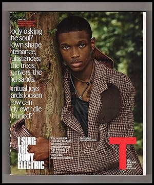 T: The New York Times Style Magazine - September 20, 2020. Cover 2 of 2 (Malik Anderson). I Sing ...