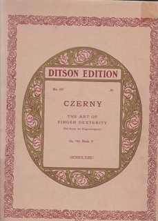 Czerny: The Art of Finger Dexterity (Die Kunst der Fingerfertigkeit) Opus 740 Book V (DITSON EDIT...