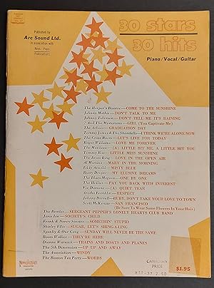 30 Stars 30 Hits Songbook Piano/Vocal/Guitar