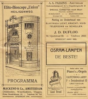 Elite-Bioscope "Union" Heiligenweg. Programma van 6 Jan. tot en met 12 Jan. 1912.