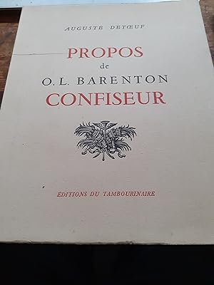 propos de O.L. BARENTON confiseur
