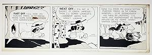 Fred Lasswell Barney Google and Snuffy Smith Daily Comic Strip Original Art Dated 5-31-49