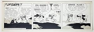 Fred Lasswell Barney Google and Snuffy Smith Daily Comic Strip Original Art Dated 5-12-49