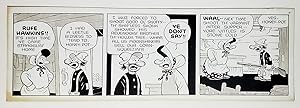 Fred Lasswell Barney Google and Snuffy Smith Daily Comic Strip Original Art Dated 5-19-49