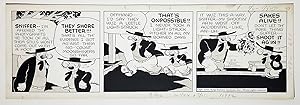 Fred Lasswell Barney Google and Snuffy Smith Daily Comic Strip Original Art Dated 5-2-49