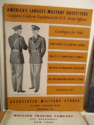 Associated Military Stores. America's Largest Military Outfitters. Catalogue for 1940.