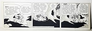Fred Lasswell Barney Google and Snuffy Smith Daily Comic Strip Original Art Dated 5-13-49