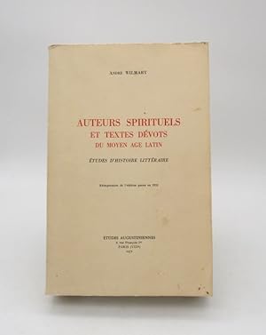 Auteurs spirituels et textes dévots du Moyen âge latin
