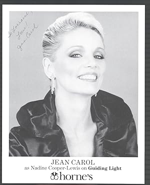 Jean Carol 8x10 Autographed Photograph Nadine Cooper-Lewis The Guiding Light
