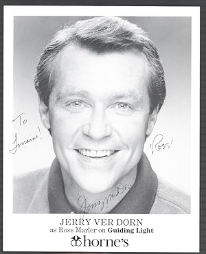 Jerry Ver Dorn 8x10 Autographed Photograph Ross Marler The Guiding Light