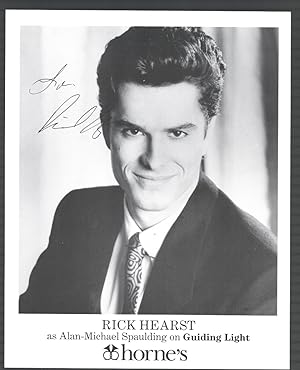Rick Hearst 8x10 Autographed Photograph Alan-Michael Spaulding The Guiding Light