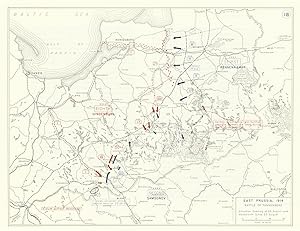 East Prussia, 1914 - Battle of Tannenberg - Situation Evening of 26 August and Movements Since 23...