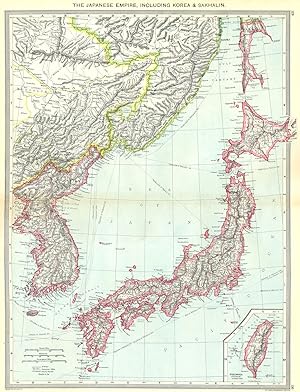 The Japanese Empire, including Korea and Sakhalin; Inset map of Formosa (Taiwan)
