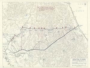 Operations in Korea - Communist Spring Offensive (First Impulse) - Situation 30 April 1951 and Op...