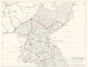 Operations in Korea - United Nations Offensive - Advance to Manchuria - Situation 26 October 1950...