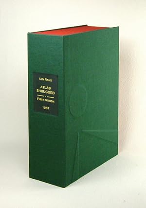 ATLAS SHRUGGED. Custom Collector's 'Sculpted' Clamshell Case Only. NO BOOK INCLUDED