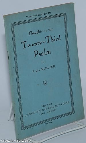 Throughts on the Twenty-third Psalm
