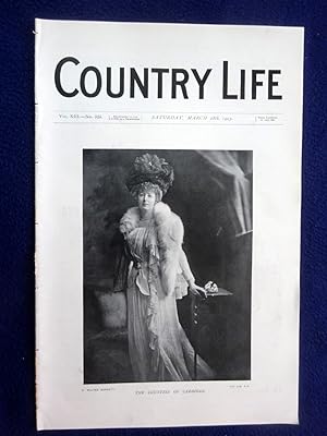 Country Life. No 325, 28th March 1903, The Gardens at Hampton Court Palace. Portrait Frontispiece...