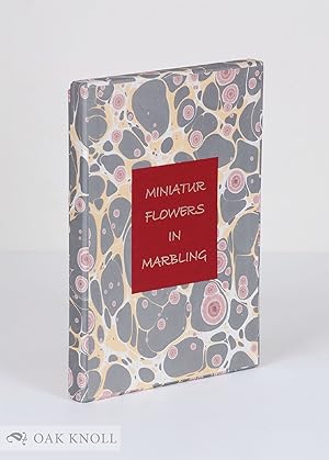 MINIATUR FLOWERS IN MARBLING. AN ACCORDION BOOK WITH TEN MINIATUR FLOWERS