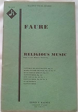 Faure: Religious Music for 1 or More Voices