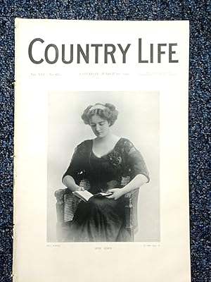 Country Life magazine. No. 635, 6th March 1909. Daneway House Glos., Miss Elfrida Marjorie Eden. ...