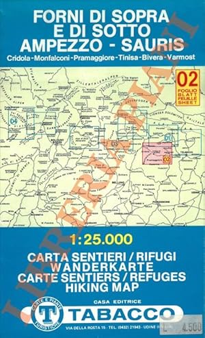 Carta sentieri/rifugi. (Alpi Orientali, ecc.)