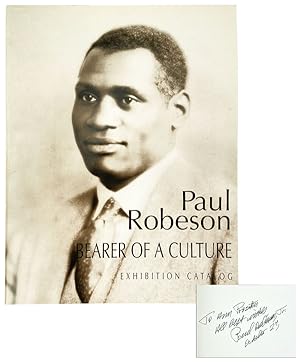 Paul Robeson: Bearer of a Culture - Exhibition Catalog [Signed by Paul Robeson, Jr.]